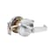 Global Door Controls Eiffel Standard Duty Brushed Chrome Grade 2 Commercial Entry Door Handle with Lock, Clutch Function and IC Core GAL-1151L-IC626 - alternate 2
